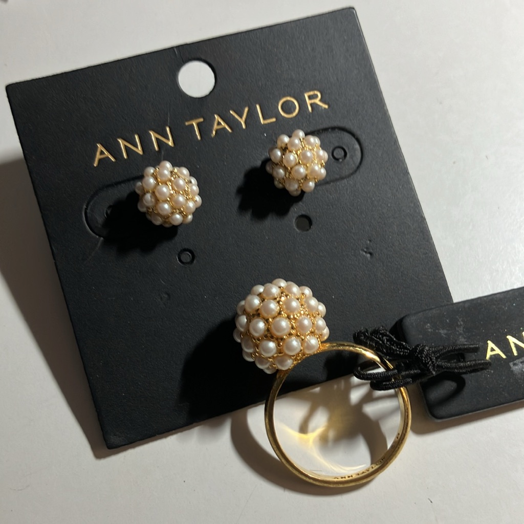 Nwt Ann Taylor Factory Earring And Ring Set